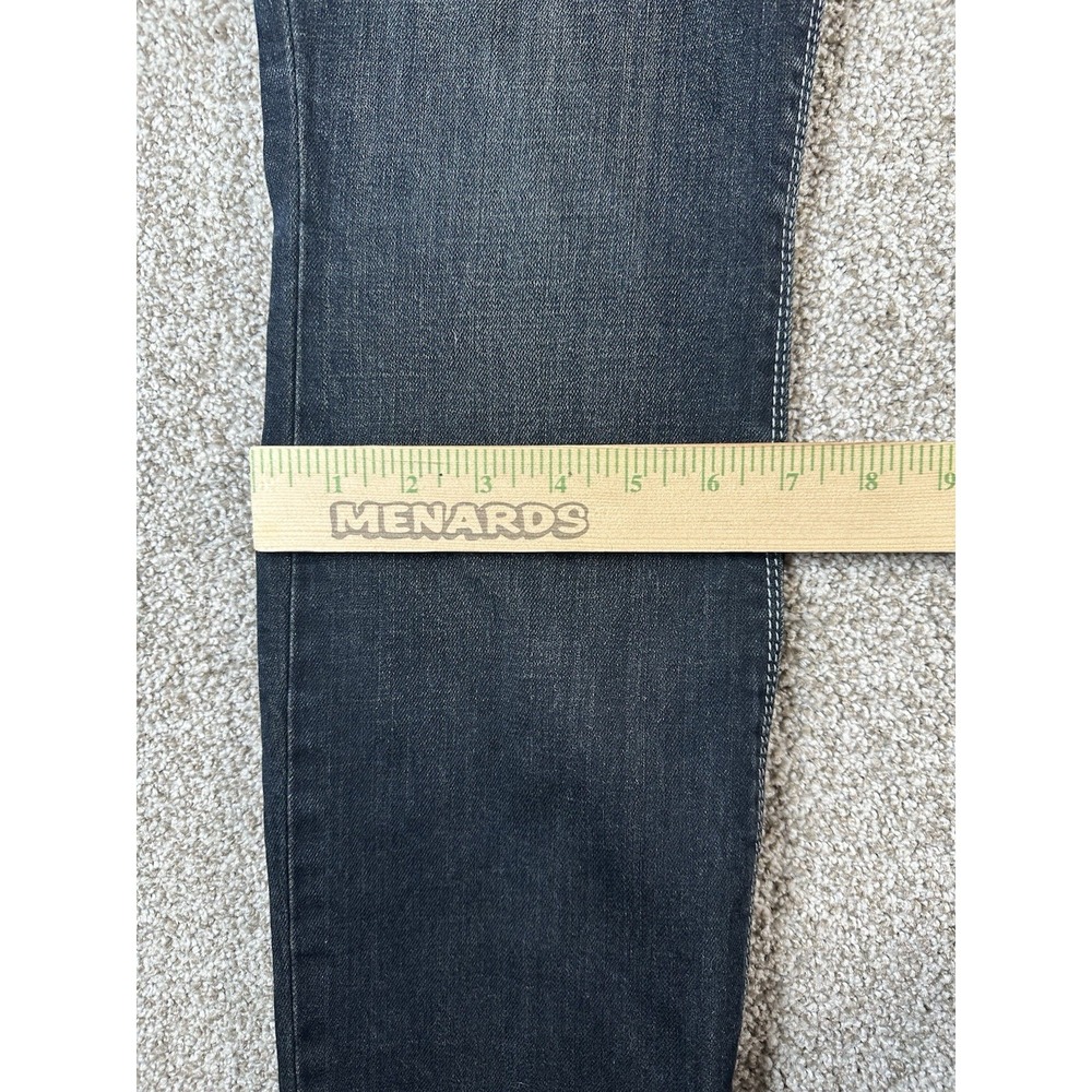 Express Jeans Womens 10R Blue Low Rise Stretch Dark Wash Denim - Picture 4 of 12